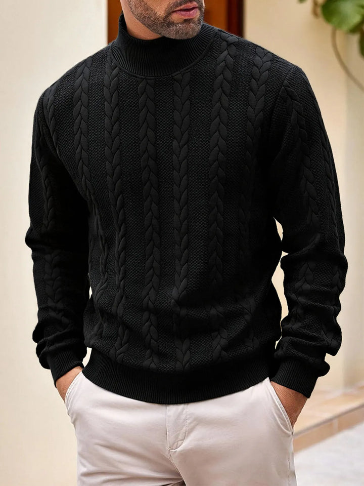 Herren-Strickpullover mit Rollkragen - Matteo