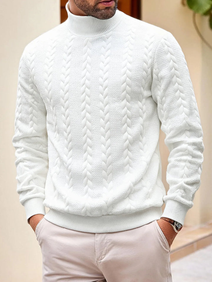 Herren-Strickpullover mit Rollkragen - Matteo