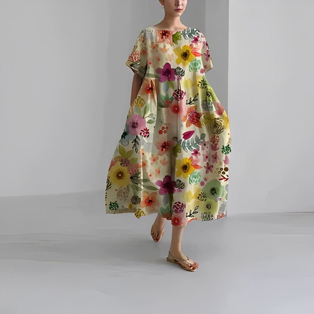 Katarina – Boho-Blumenkleid für einen stilvollen Auftritt