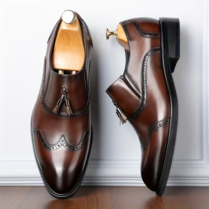 Herrenschuhe mit klassischem Design und Quasten - Almeric