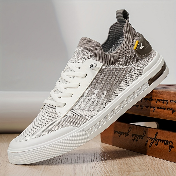 Textilschuhe zum Schnüren für Männer mit dicker Sohle - Thomas