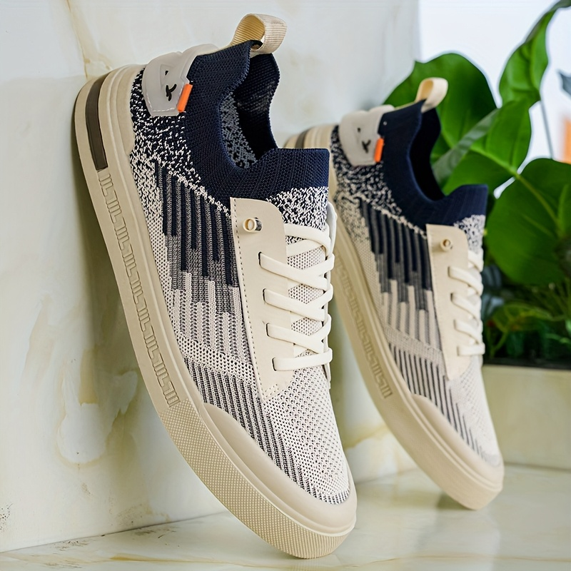 Textilschuhe zum Schnüren für Männer mit dicker Sohle - Thomas