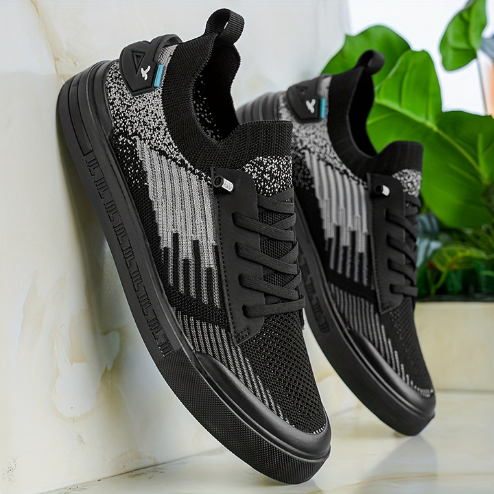 Textilschuhe zum Schnüren für Männer mit dicker Sohle - Thomas