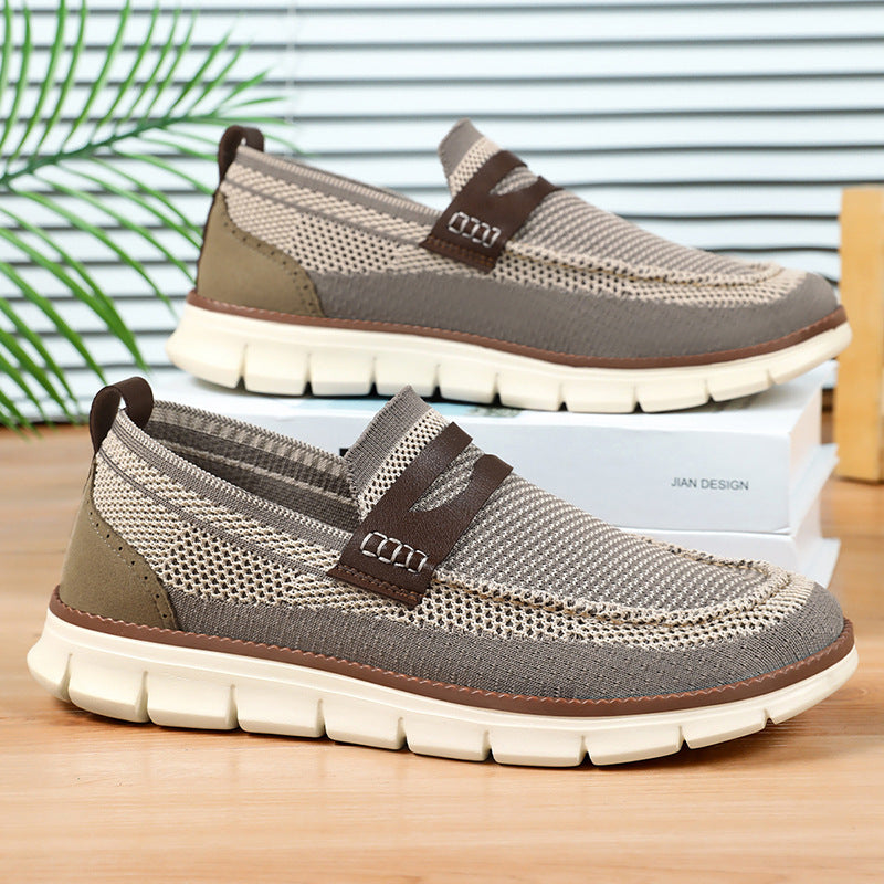 Geflochtene Herren-Slipper mit Ristband und flexibler Sohle - Bill