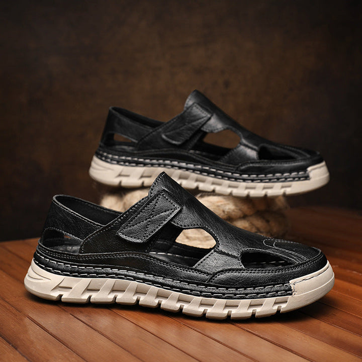 Orthopädische Herrenschuhe mit fester Sohle - Kasiel