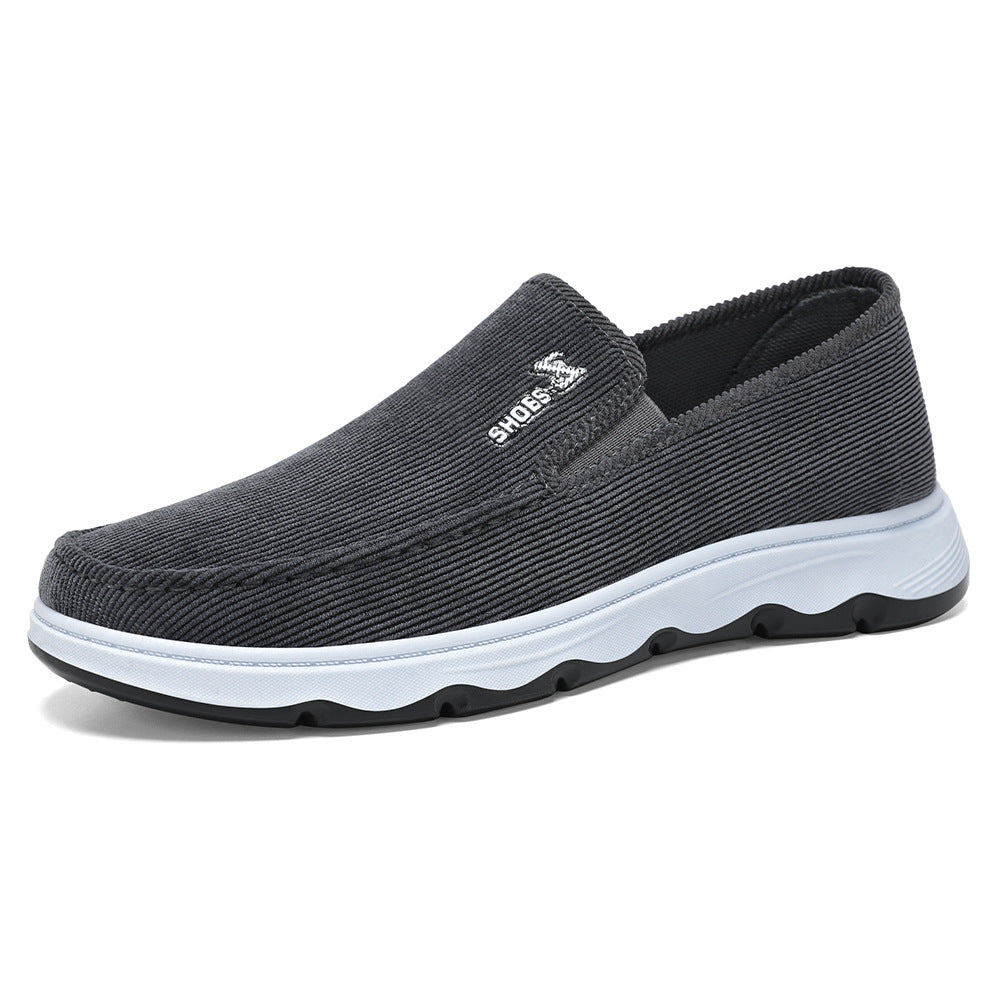 Damen Slipper aus grauem Kord - Dalmasca