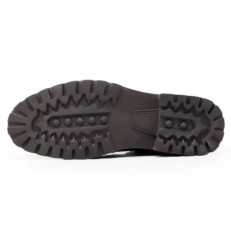 Herren Lederstiefel mit rutschfester Sohle - Jason