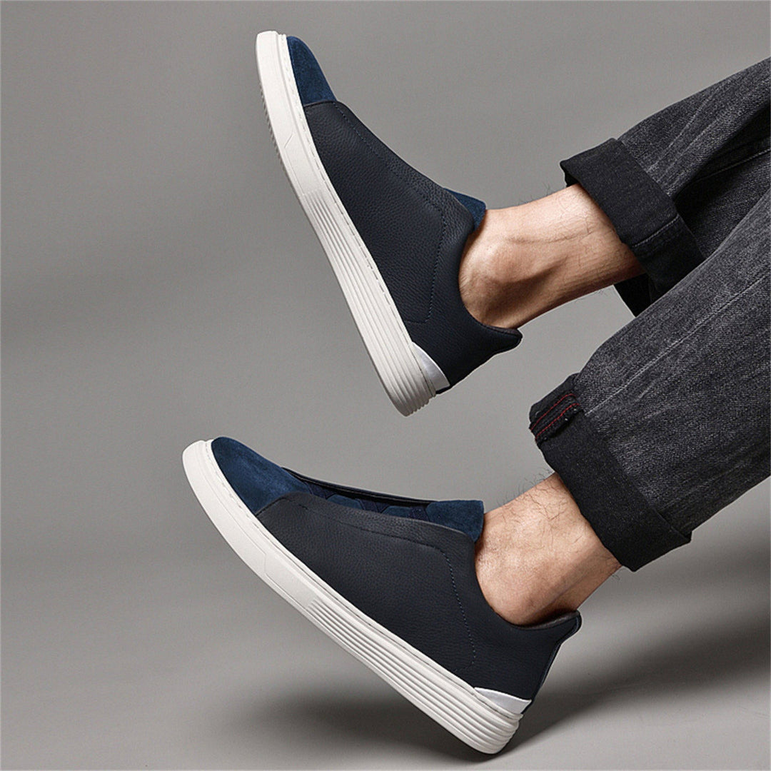 Sportliche Herren-Turnschuhe mit elastischen Schnürsenkeln für Herren - Matteo