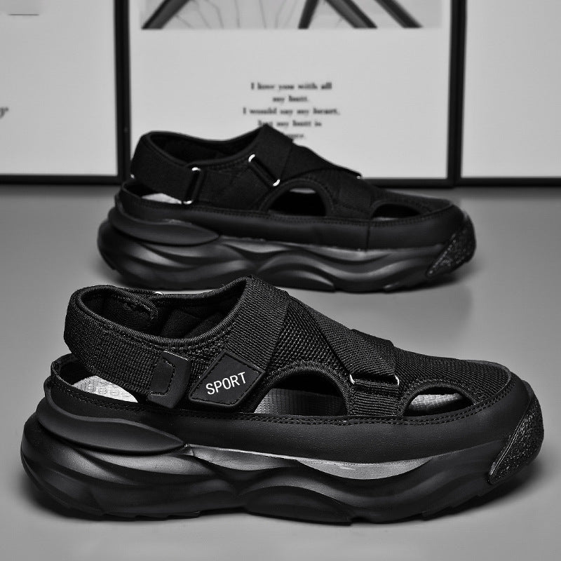 Herren-Sportsandalen mit dicker Sohle und Klettverschluss - Bruno