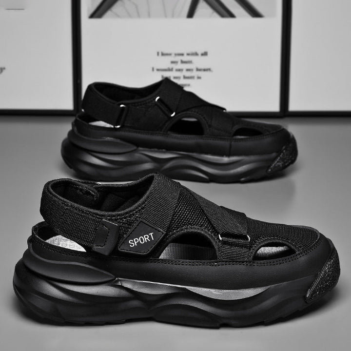 Herren-Sportsandalen mit dicker Sohle und Klettverschluss - Bruno