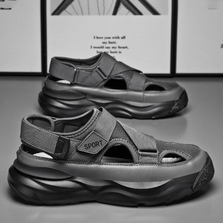 Herren-Sportsandalen mit dicker Sohle und Klettverschluss - Bruno