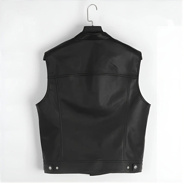 Herrenweste im Bikerstil mit Ledereffekt - Ardent