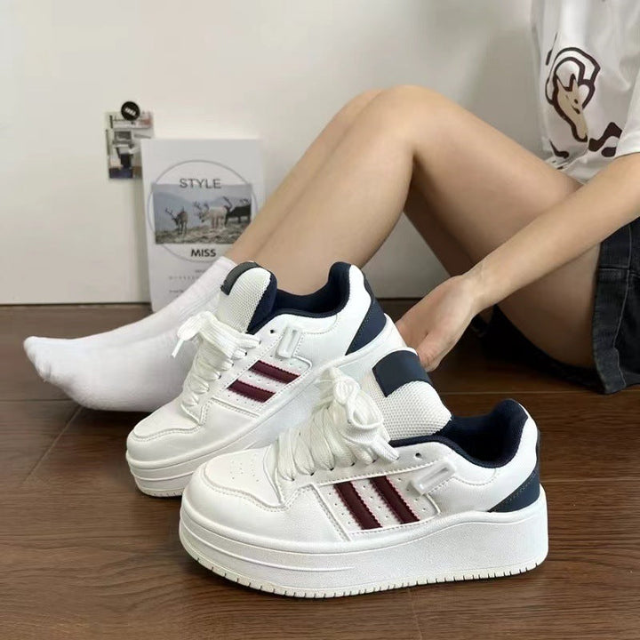Damen-Turnschuhe mit Plateausohle - Kaira