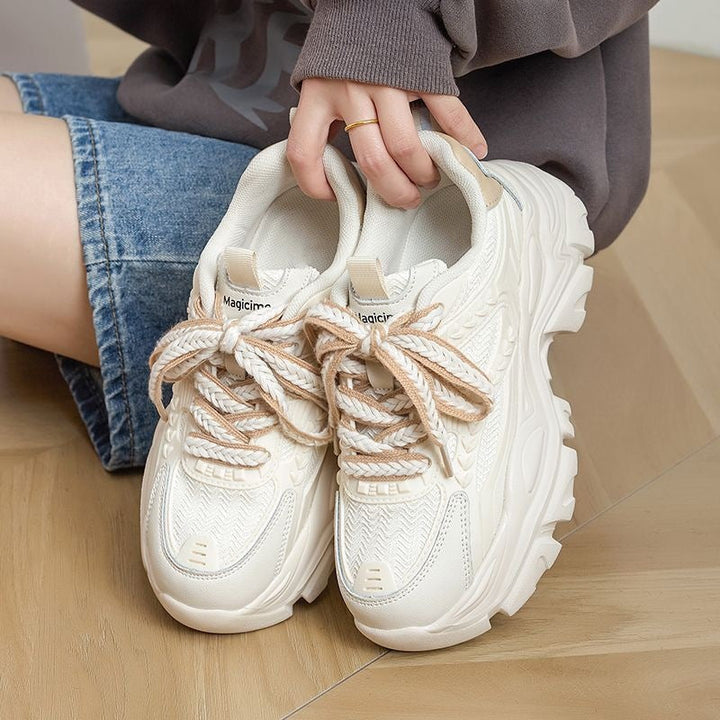 Damen Freizeit-Tennisschuhe mit festem Plateau - Gaia