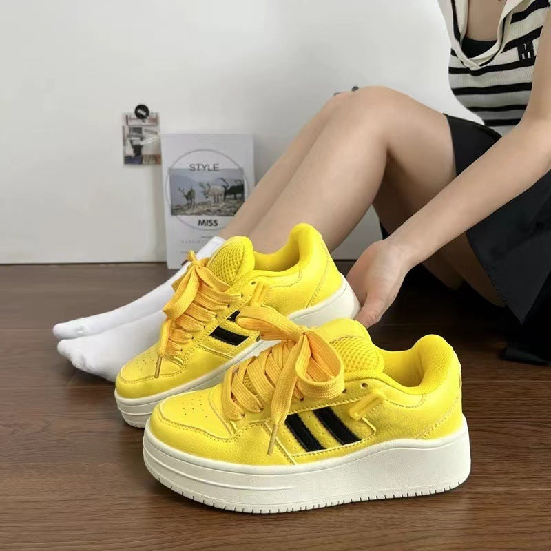 Damen-Turnschuhe mit Plateausohle - Kaira