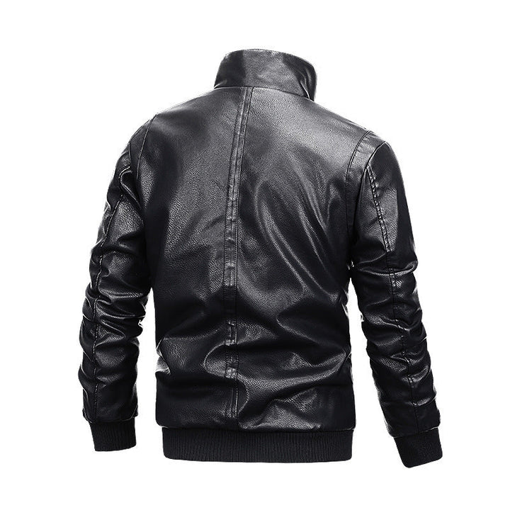 Herrenjacke in Lederoptik mit Innenfutter - Rethan