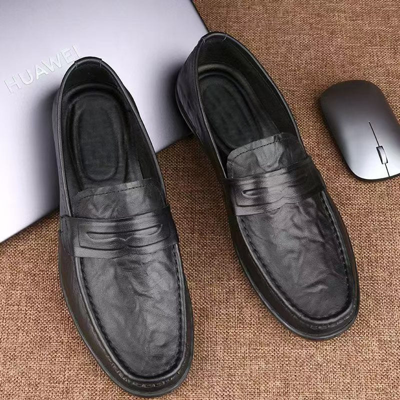 Herren Slipper mit glatter Oberfläche im klassischen Stil - Marco