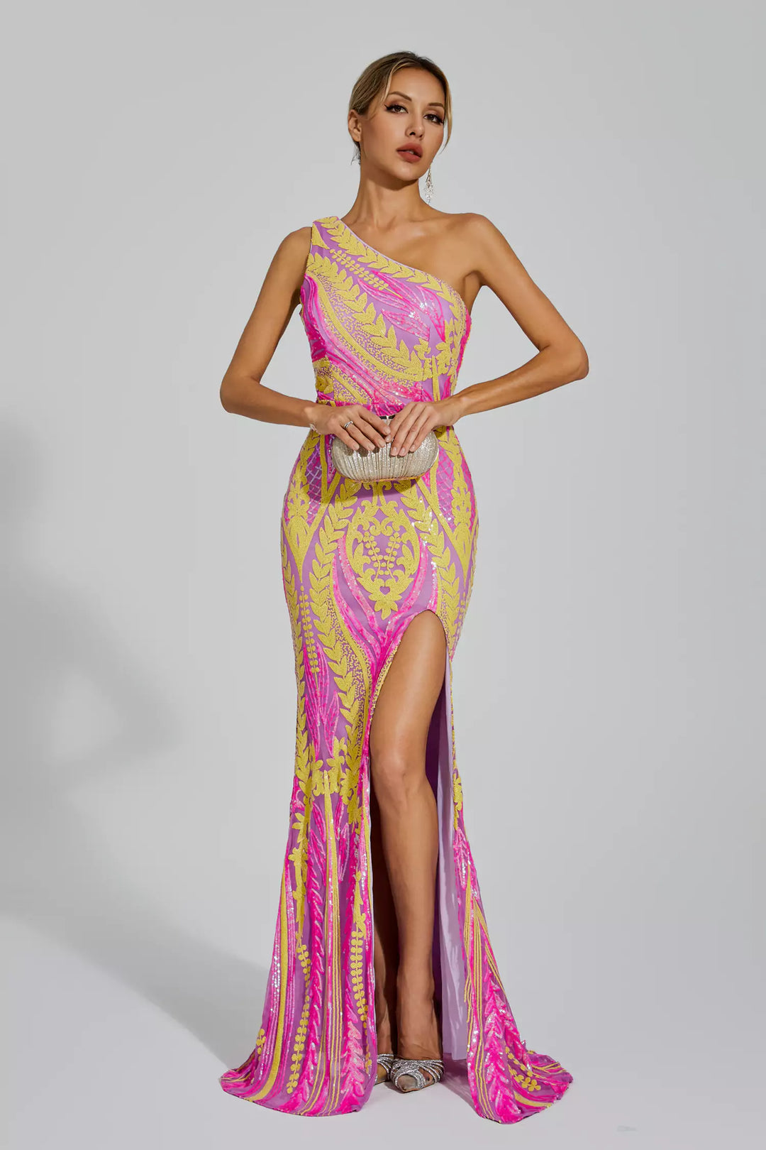 Damen Maxikleid mit Seitenschlitz - Waltraud