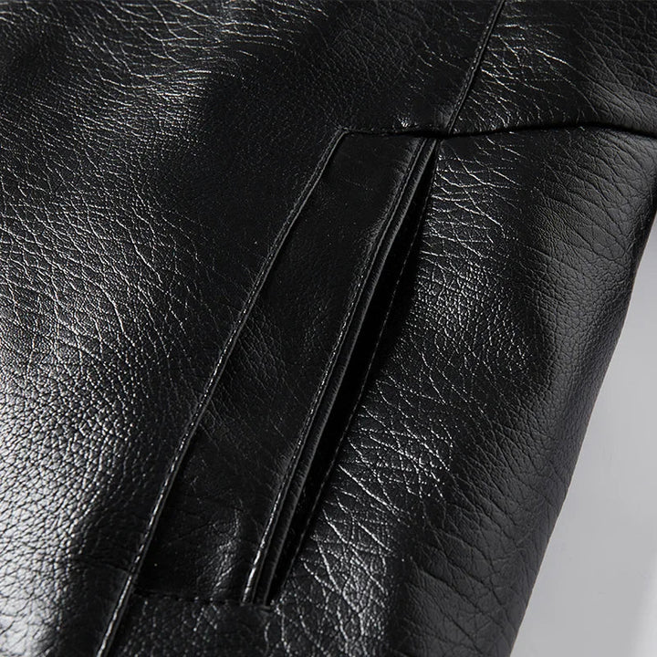 Vegane Lederjacke mit Kragen - Liam