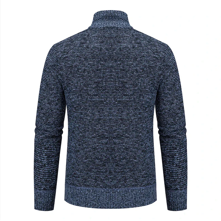 Herren Strickjacke hoher Kragen gesteppt - Ralph