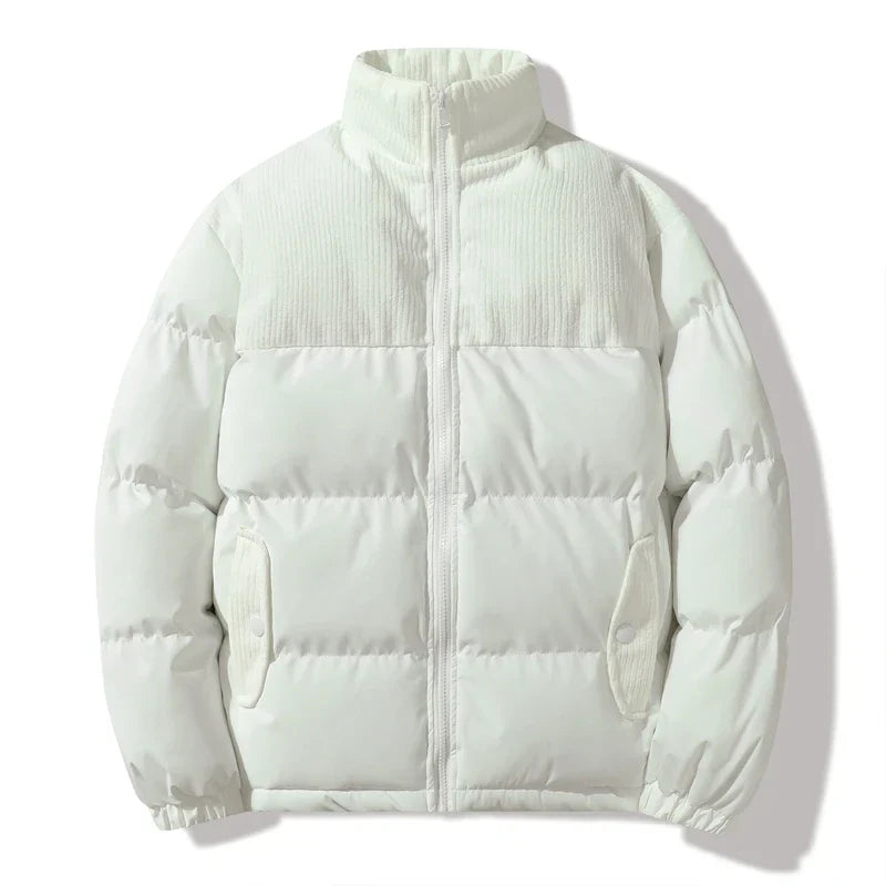 Unisex-Steppjacke mit Korddetails - Aiden