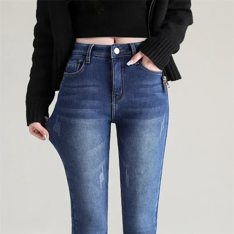 Damen-Thermohose mit Denim-Effekt - Davianne