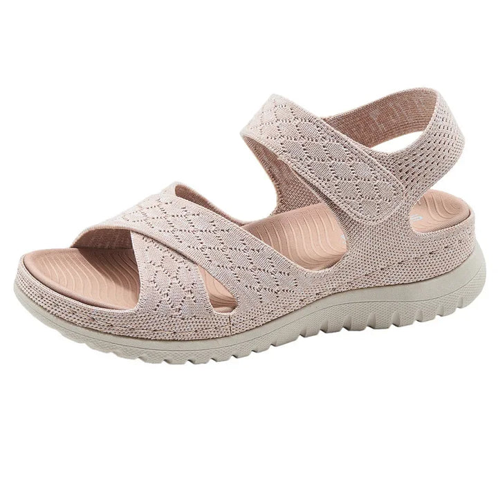 Orthopädische Damensandalen mit ergonomischer rutschfester Sohle - Alira