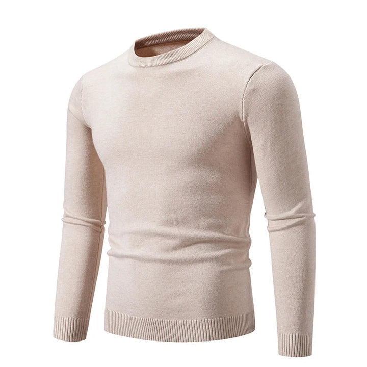 Herrenstrickpullover mit langen Ärmeln und Rundhalsausschnitt - Odrin