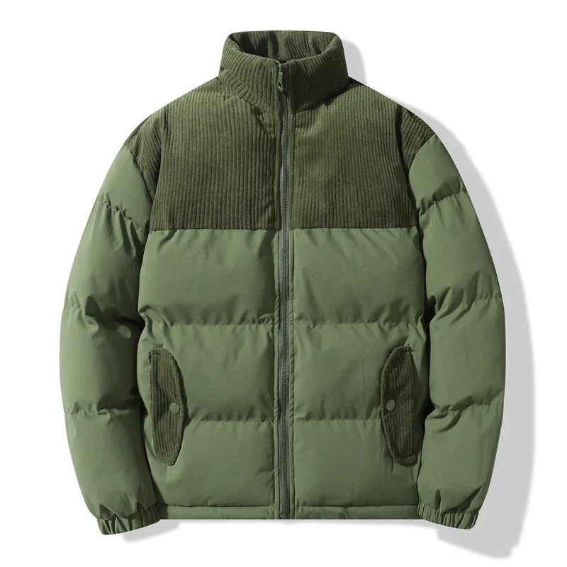 Unisex-Steppjacke mit Korddetails - Aiden