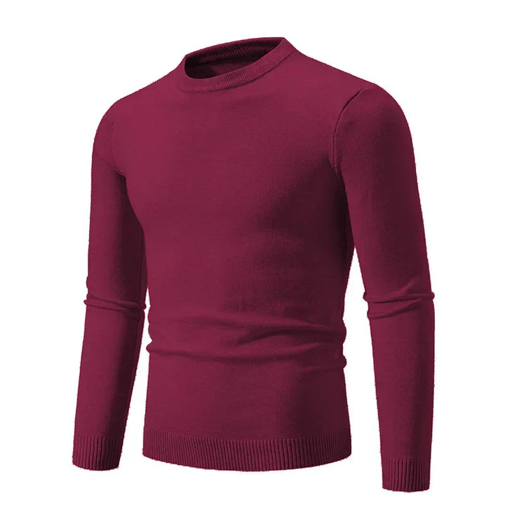 Herrenstrickpullover mit langen Ärmeln und Rundhalsausschnitt - Odrin