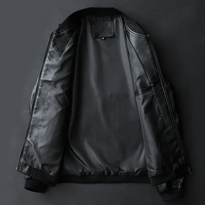 Herren-Bomberjacke aus Leder - Darel