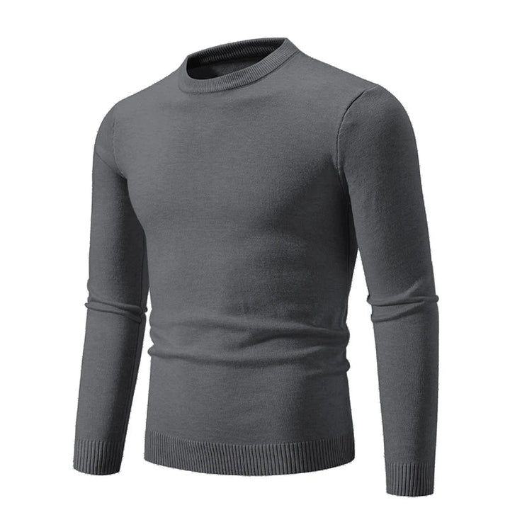 Herrenstrickpullover mit langen Ärmeln und Rundhalsausschnitt - Odrin
