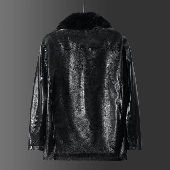 Vegane Lederjacke mit Kragen - Liam