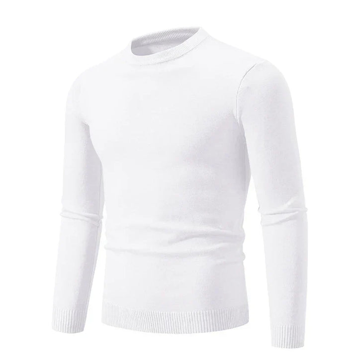 Herrenstrickpullover mit langen Ärmeln und Rundhalsausschnitt - Odrin