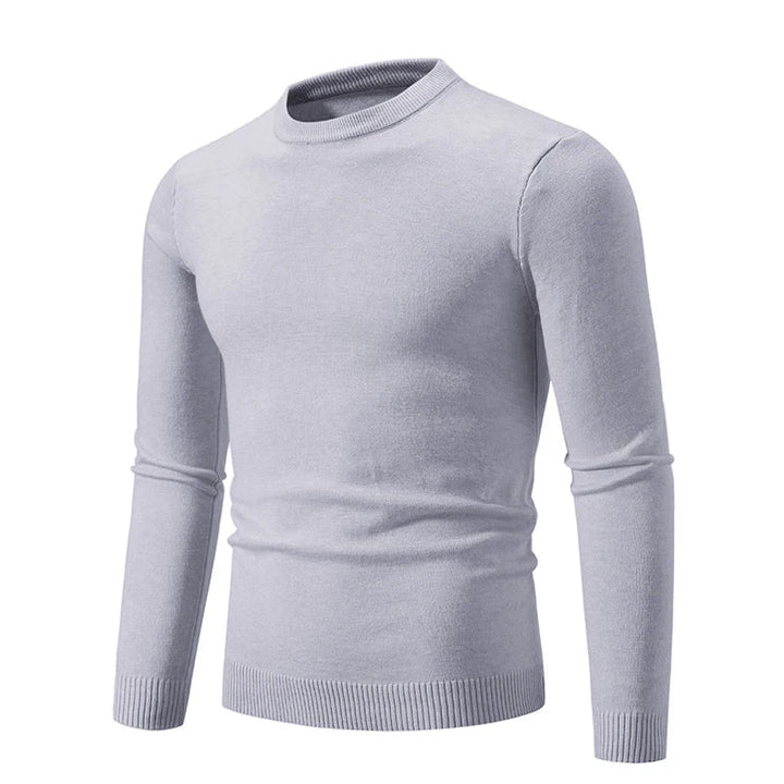 Herrenstrickpullover mit langen Ärmeln und Rundhalsausschnitt - Odrin