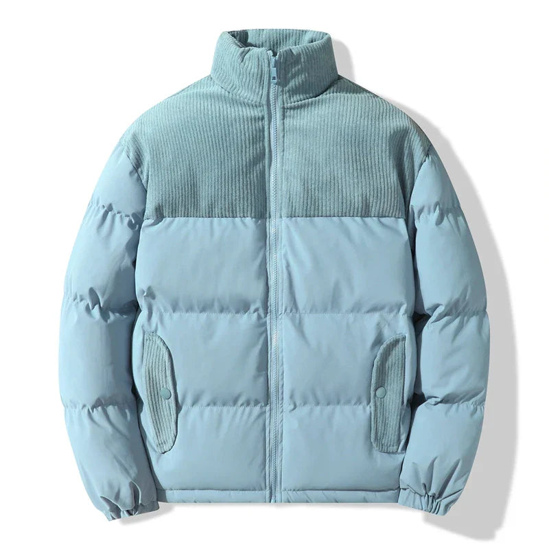 Unisex-Steppjacke mit Korddetails - Aiden