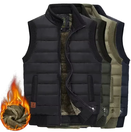 Warme Outdoor Weste mit Futter für Herren