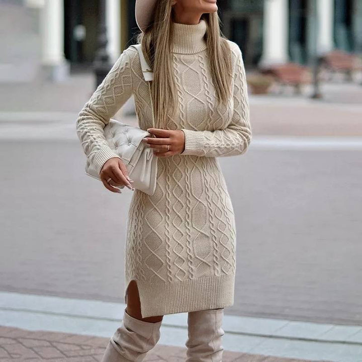 Strick-Rollkragenkleid für Frauen - Elin