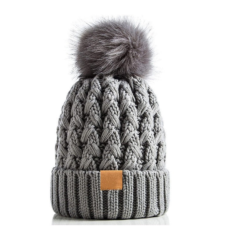 Unisex-Winterstrickmütze mit Bommel - Norel