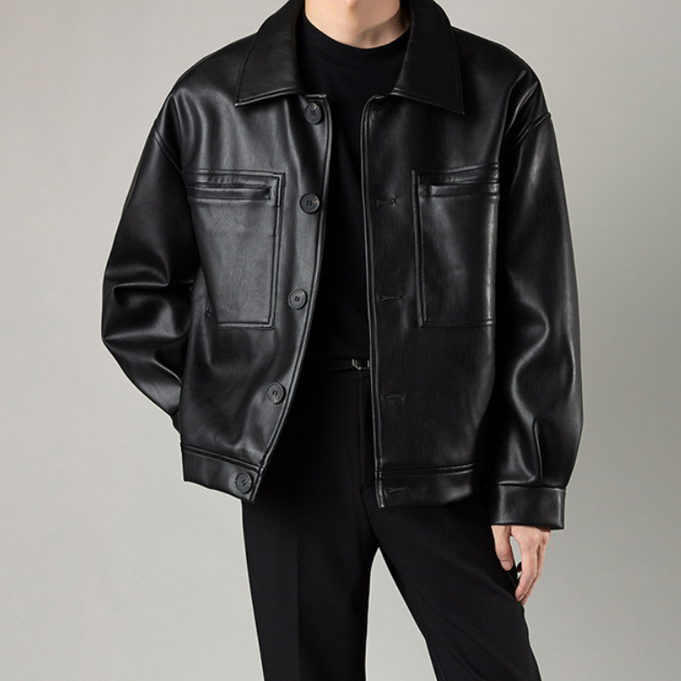 Jacke mit Knopfverschluss und Fronttaschen - Orvex