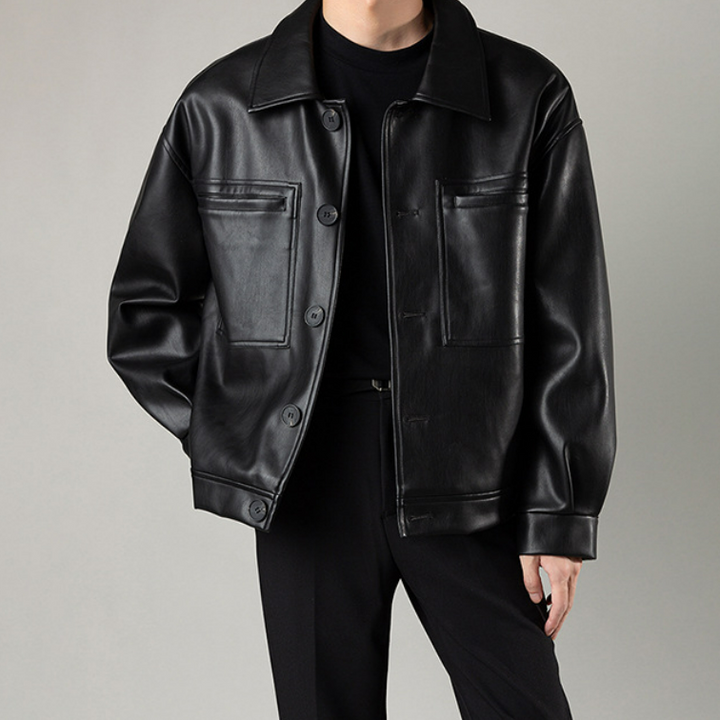 Jacke mit Knopfverschluss und Fronttaschen - Orvex