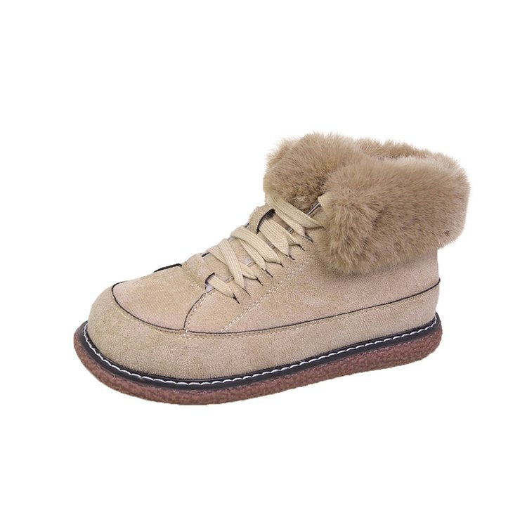 Winterpantoffeln für Damen mit Plüschrand - Lirana