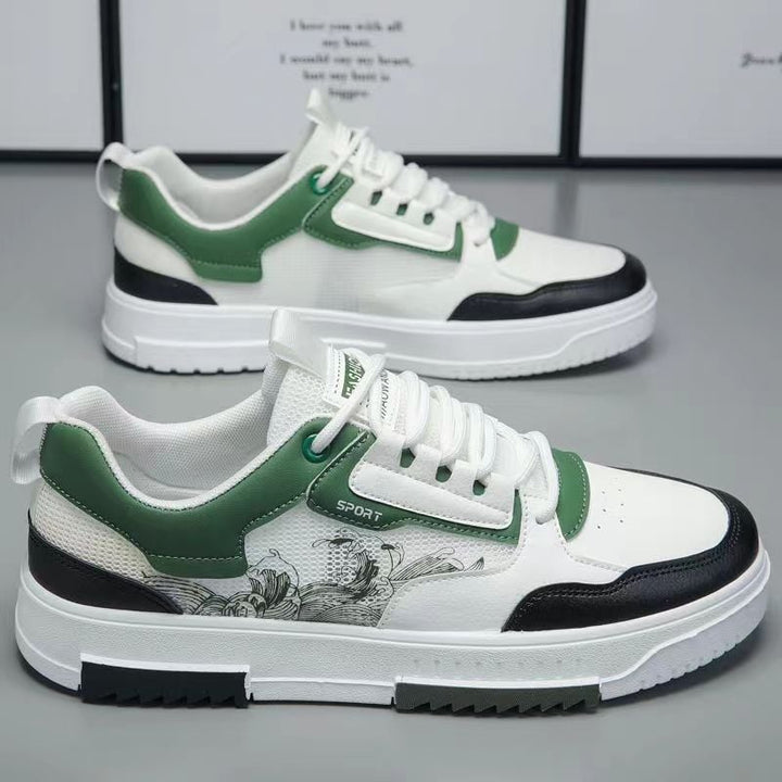 Herren-Turnschuhe mit gewebtem Mesh-Einsatz - Bjarnulf