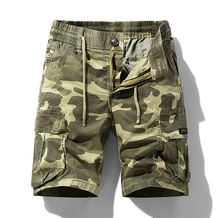Tarnfarbene Cargo-Shorts mit Seitentaschen für Männer - Carson