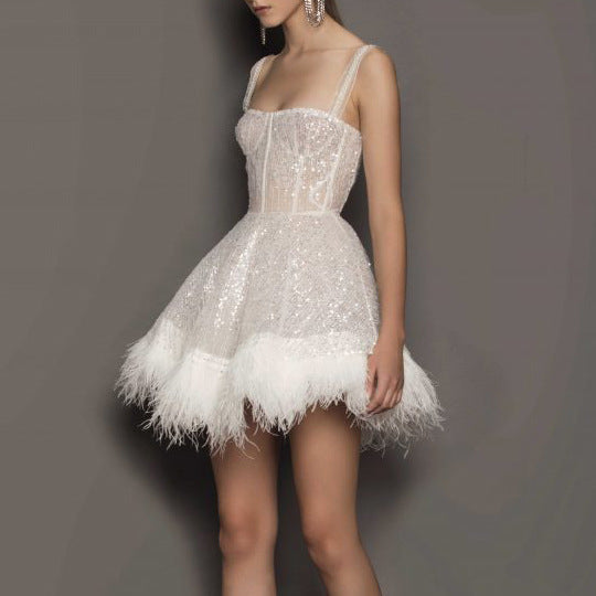 Partykleid mit Pailletten für Frauen - Serelis