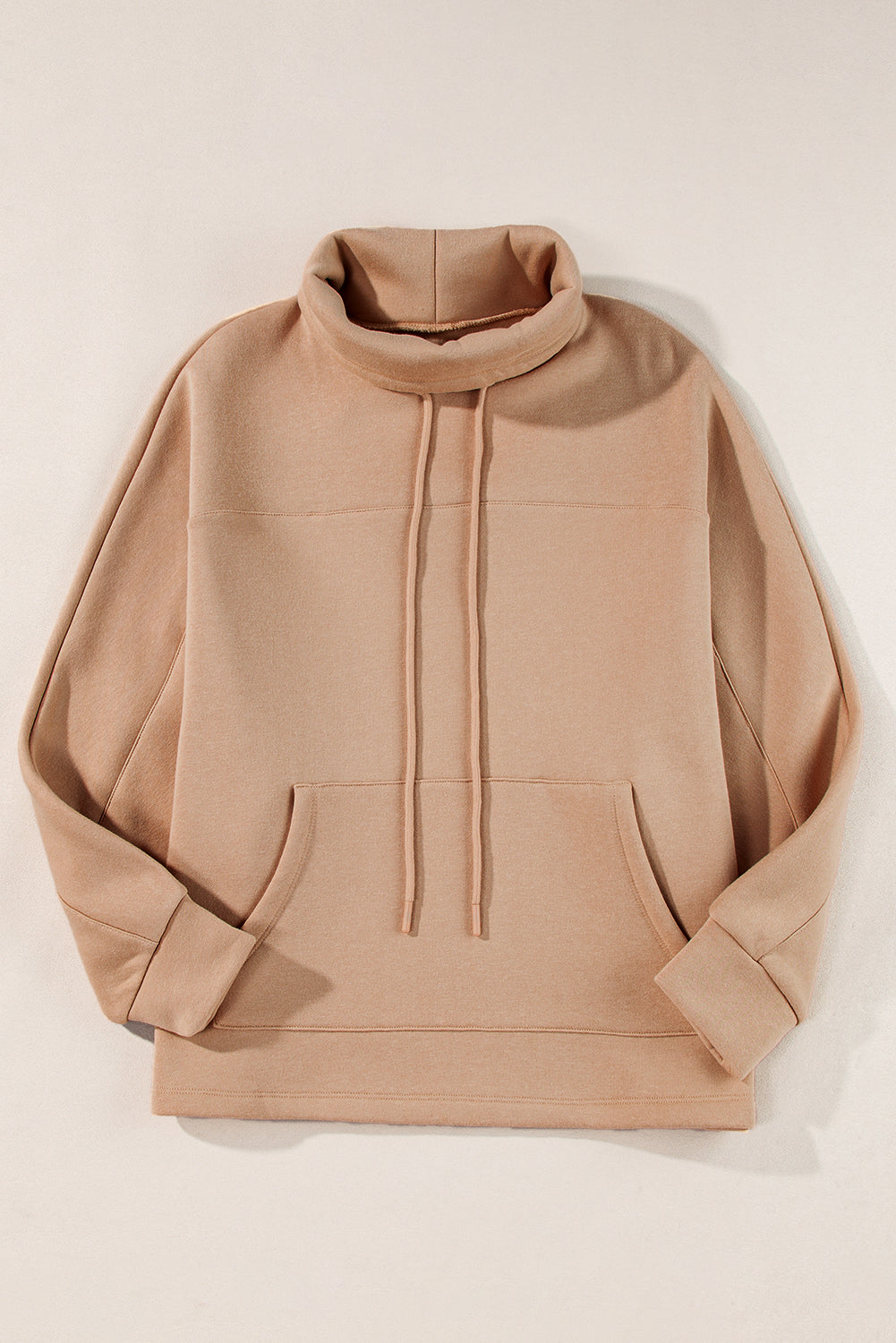 Aubrey - Rollkragen-Sweatshirt mit Kordel und Ärmeln