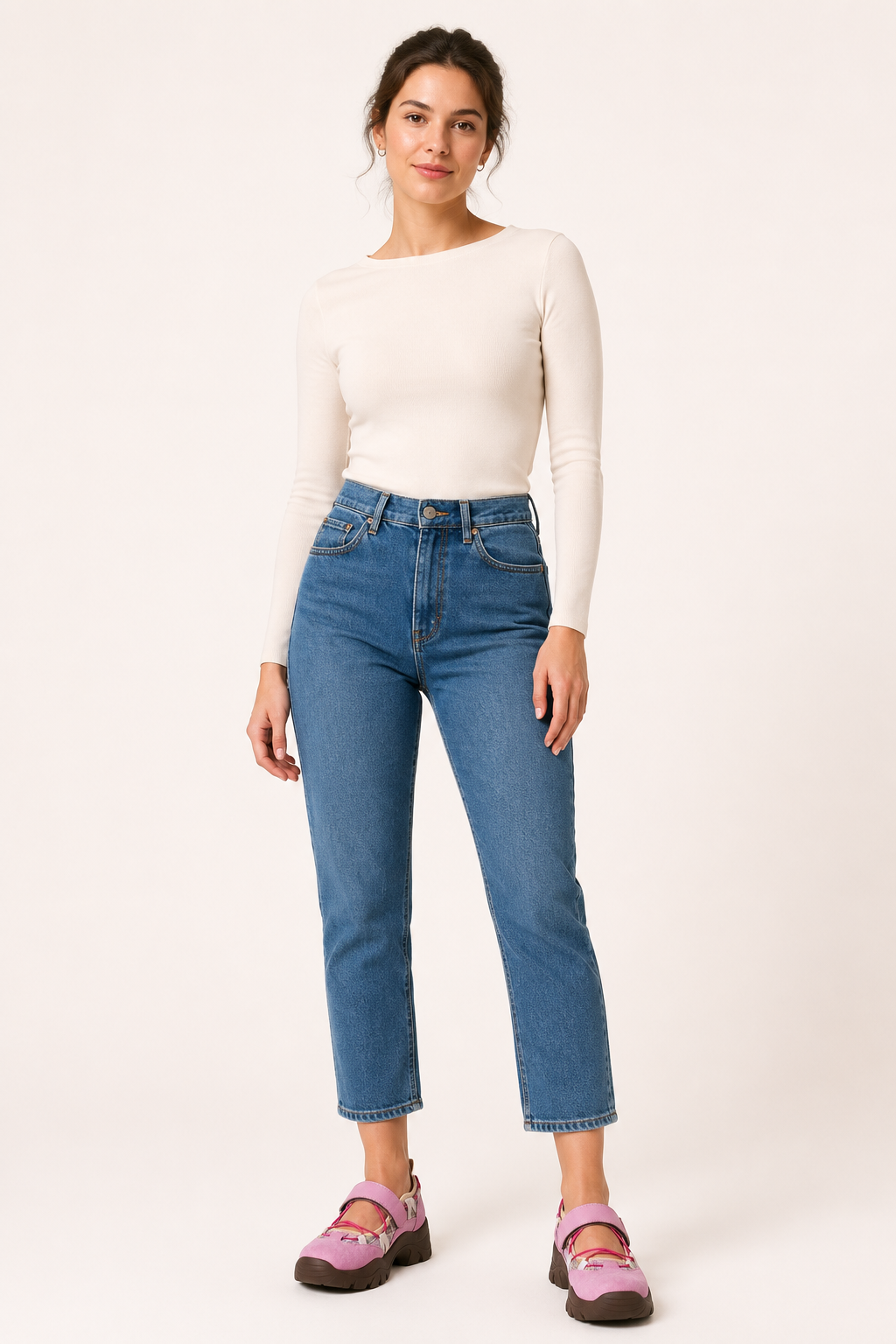 Sport-Ballerinas mit verstellbarem Riemen und gezackter Sohle – Lotte