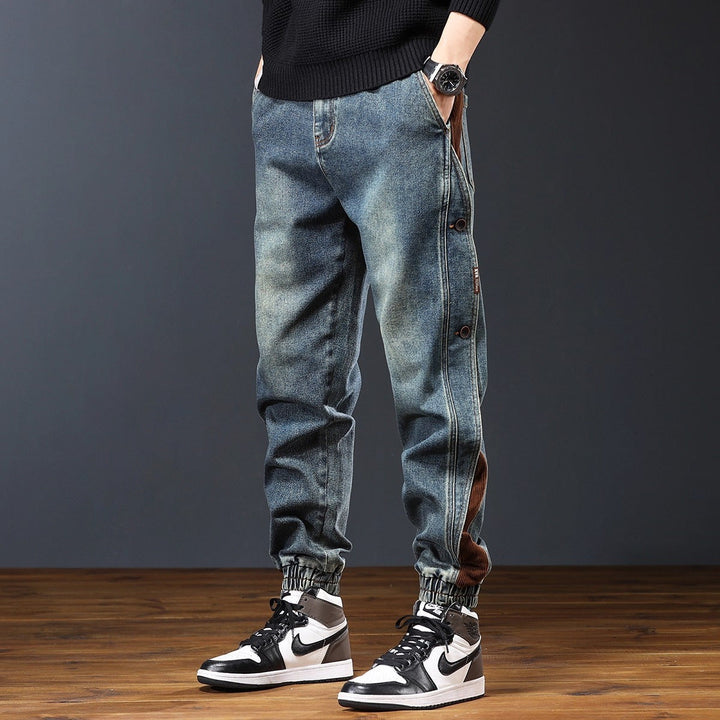 Herren Jeans Jogger Denim Distressed urban - James