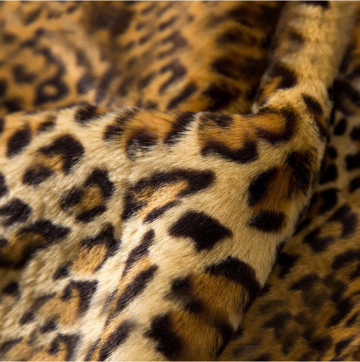 Bedruckter Mantel mit Pelzeffekt für Frauen - Narelle