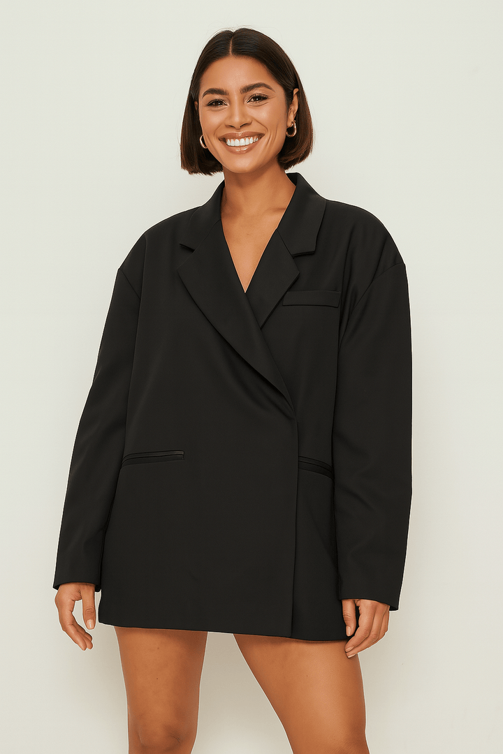 Oversize-Blazer für Damen mit Revers – Maja